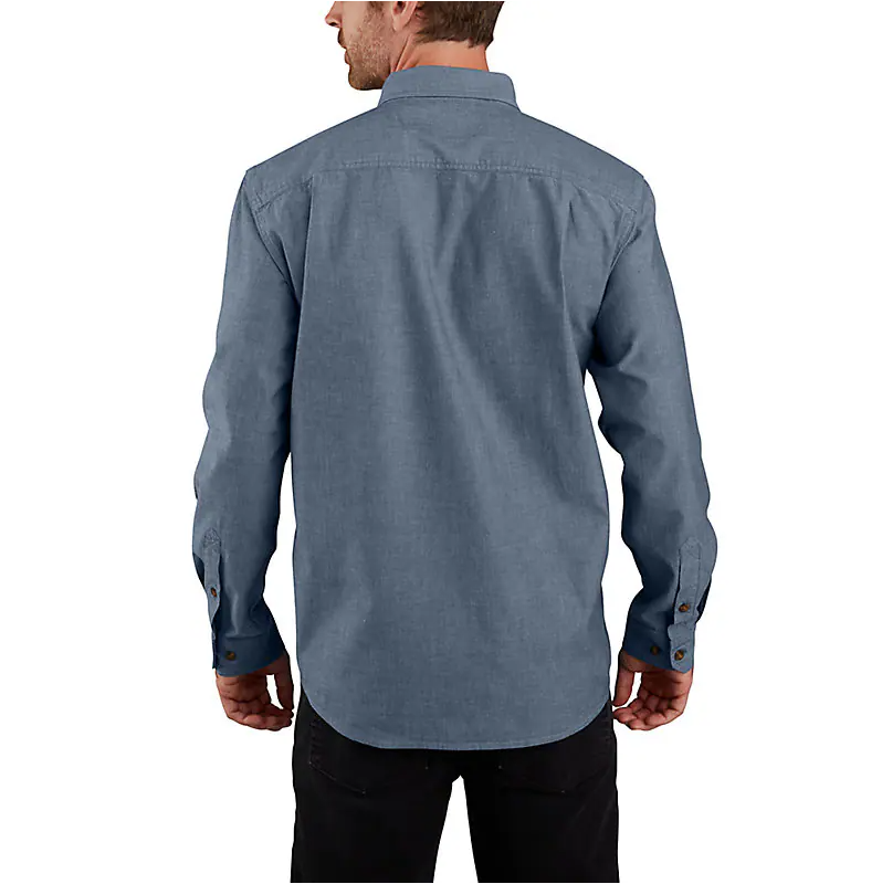 104368 - Loose Fit Midweight Chambray long Sleeve Shirt