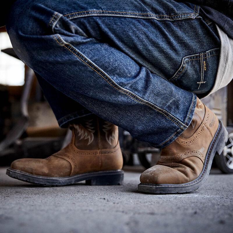 Sierra Wide Square Toe Steel Toe Work Boot - Aged Bark - Purpose-Built / Home of the Trades