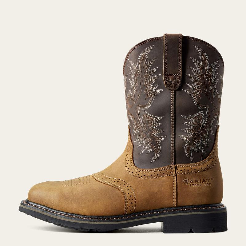Sierra Wide Square Toe Steel Toe Work Boot - Aged Bark - Purpose-Built / Home of the Trades