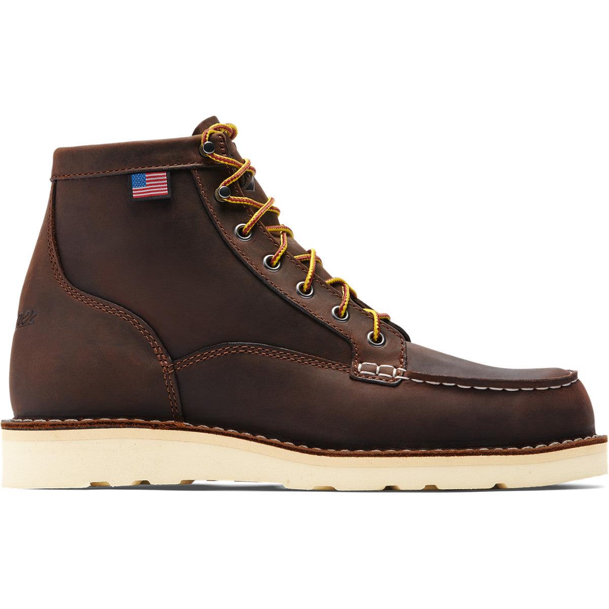 Men's 6" Bull Run Soft Toe Boots - Brown - Purpose-Built / Home of the Trades