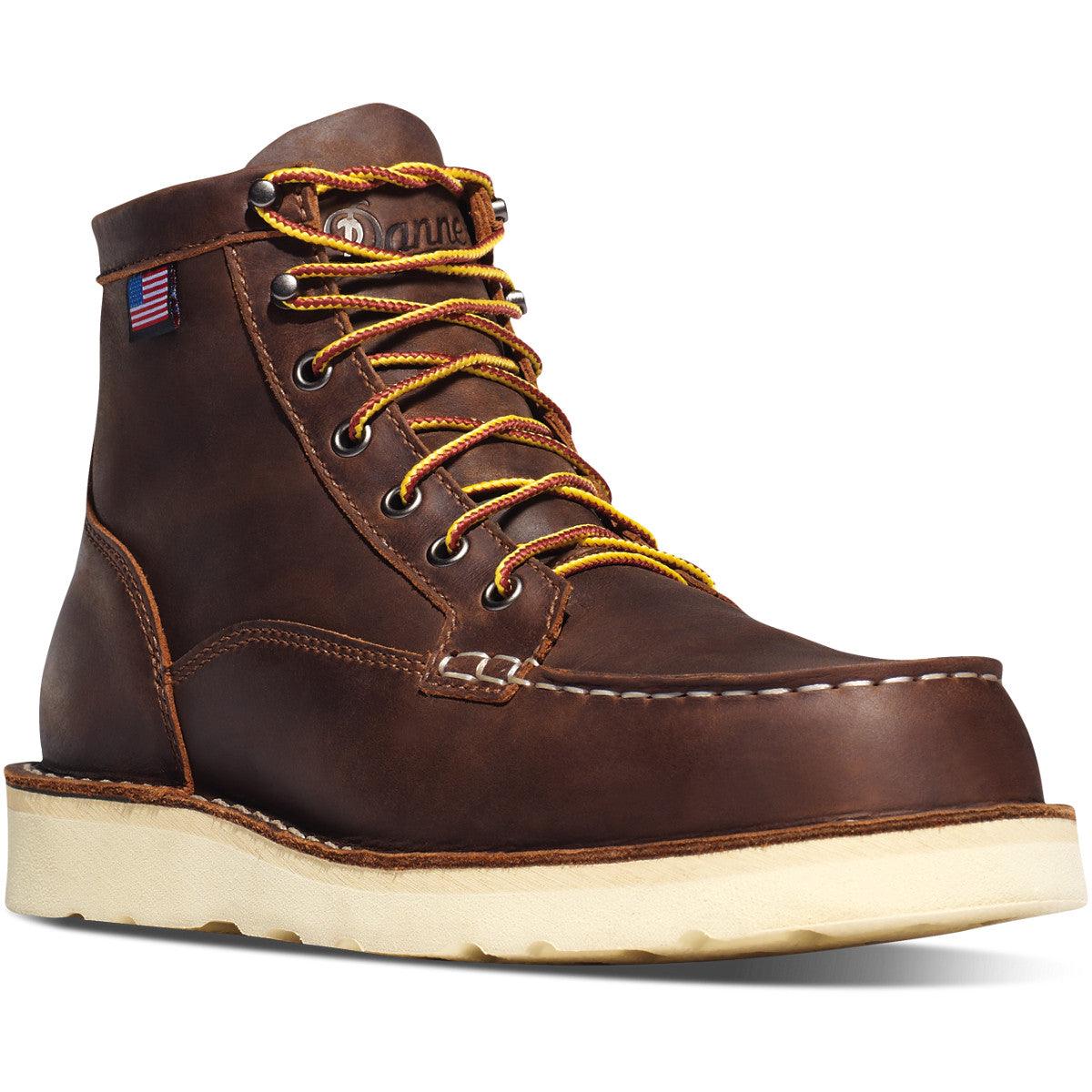 Men's 6" Bull Run Soft Toe Boots - Brown - Purpose-Built / Home of the Trades