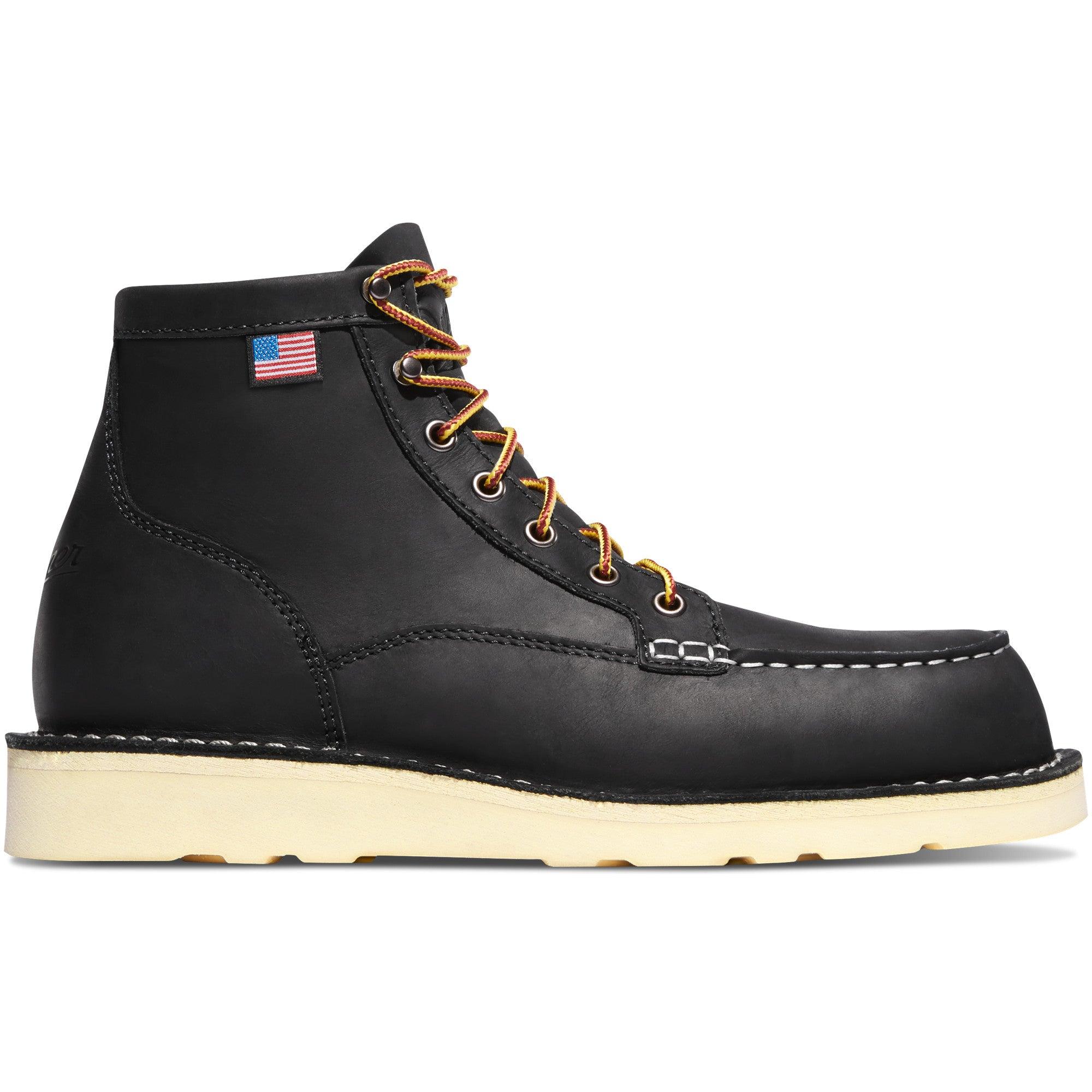 Men's 6" Bull Run Steel Toe Boots - Black - Purpose-Built / Home of the Trades