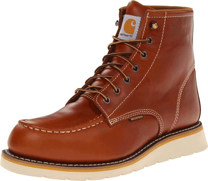 6" MOC Toe Wedge Work Boot - Tan Full Grain - Purpose-Built / Home of the Trades