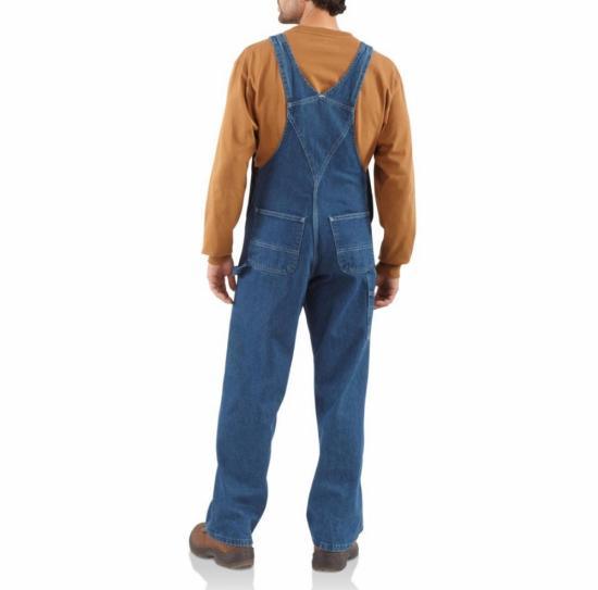 R07 - Washed Bib Overall - Unlined (Denim)(Darkstone) - Purpose-Built / Home of the Trades