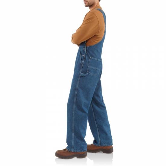 R07 - Washed Bib Overall - Unlined (Denim)(Darkstone) - Purpose-Built / Home of the Trades