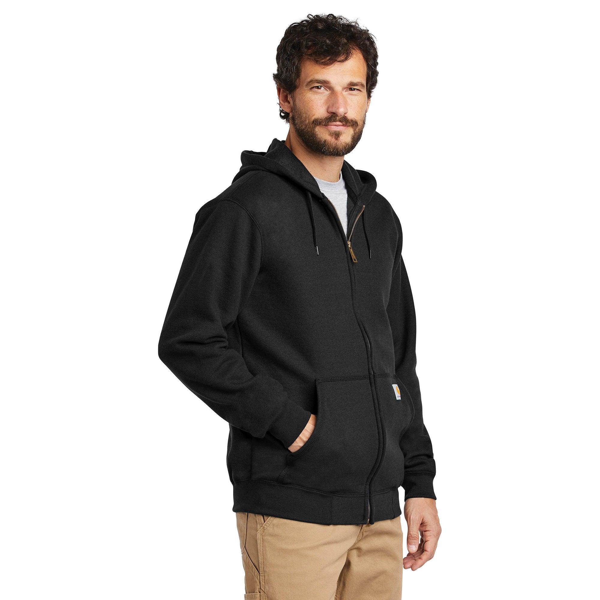 Fleece Hooded Zip-Front Sweatshirt - Black - Purpose-Built / Home of the Trades