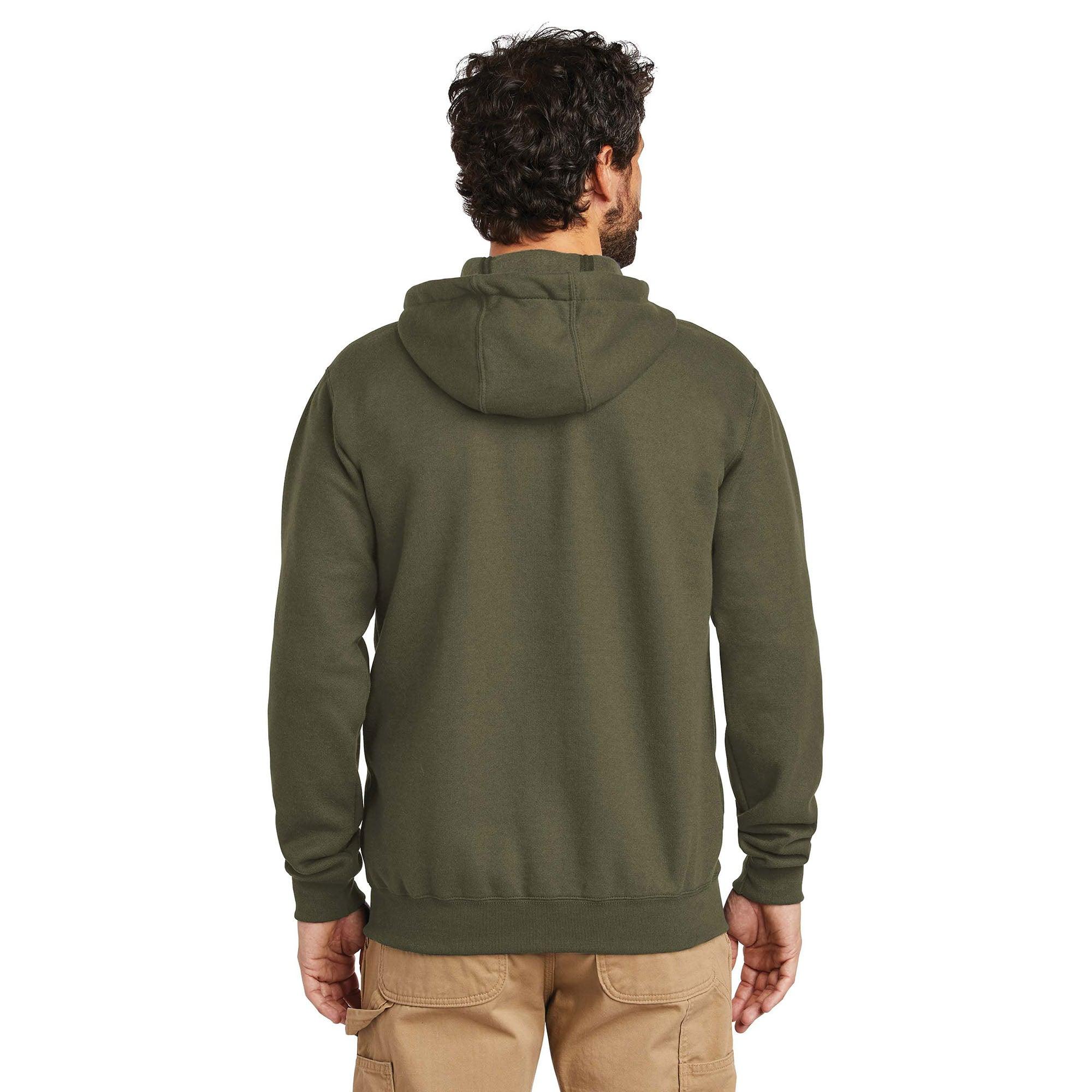 Fleece Hooded Zip-Front Sweatshirt - Moss - Purpose-Built / Home of the Trades