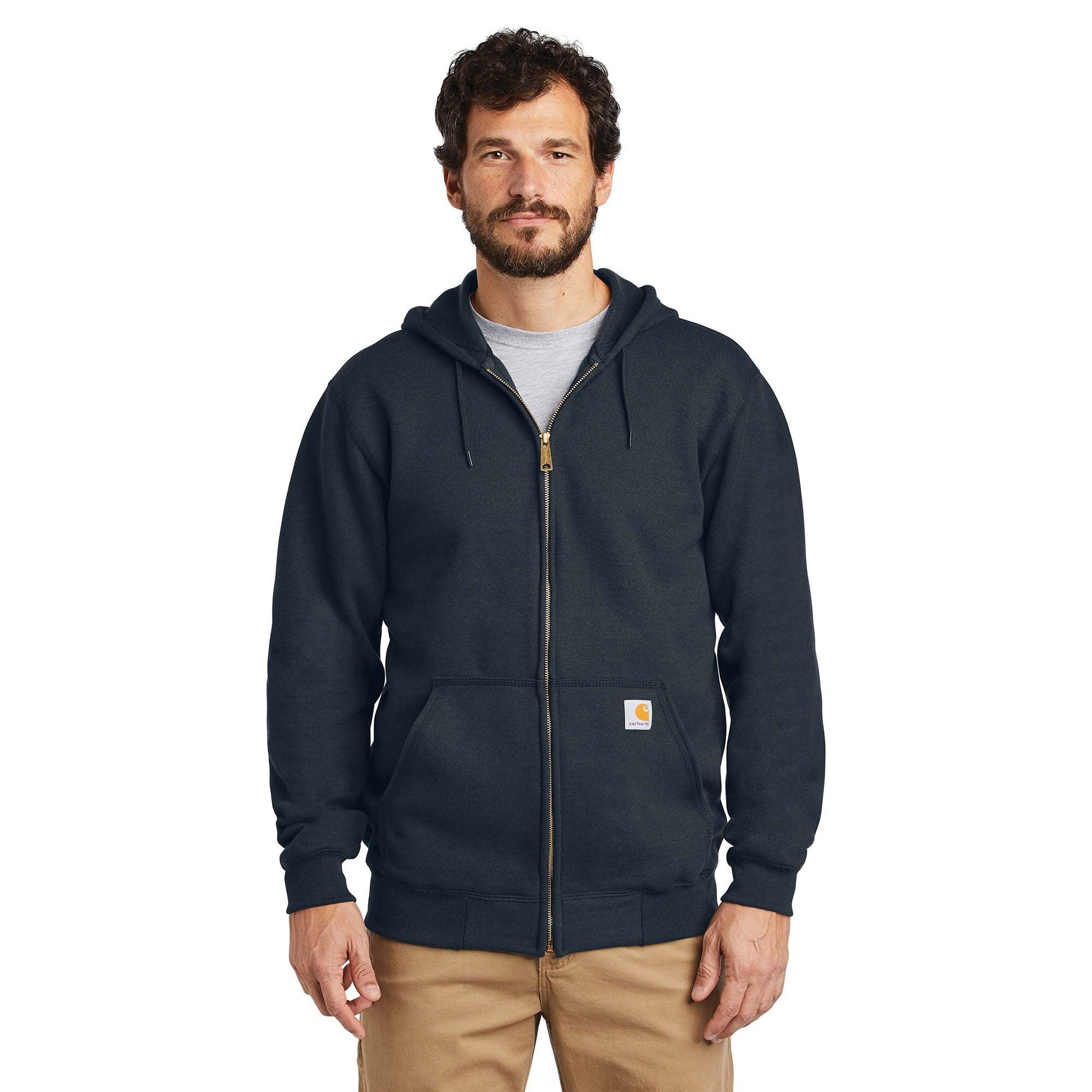 Fleece Hooded Zip Front Sweatshirt - New Navy - Purpose-Built / Home of the Trades