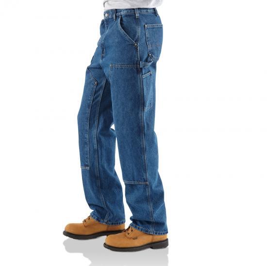 Loose Original Fit Washed Logger Double Front Work Jean (Denim)(Light Vintage Bl) - Purpose-Built / Home of the Trades