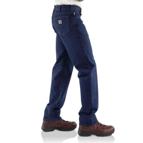 FRB100 - Flame Resistant Straight Leg Relaxed Fit Jean (Denim)(Denim) - Purpose-Built / Home of the Trades